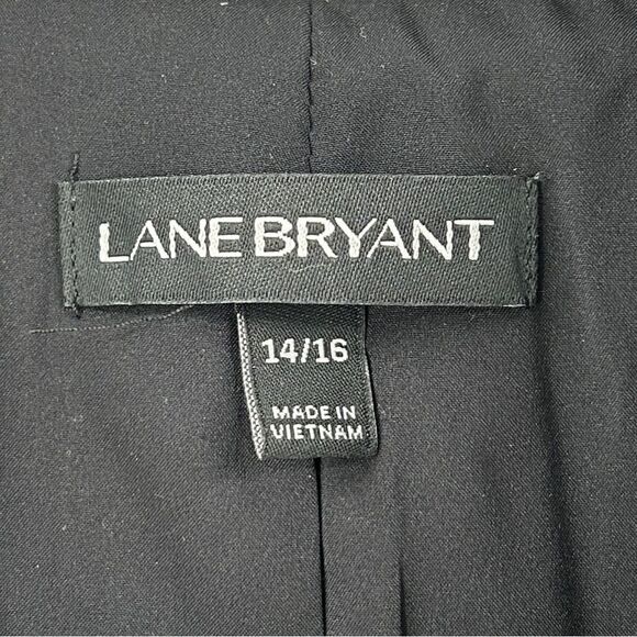 Lane Bryant Gold Black Double Breasted Blazer Jacket Size 14/16 (1X) - Picture 5 of 13